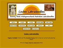 Tablet Screenshot of couleelabradoodles.com